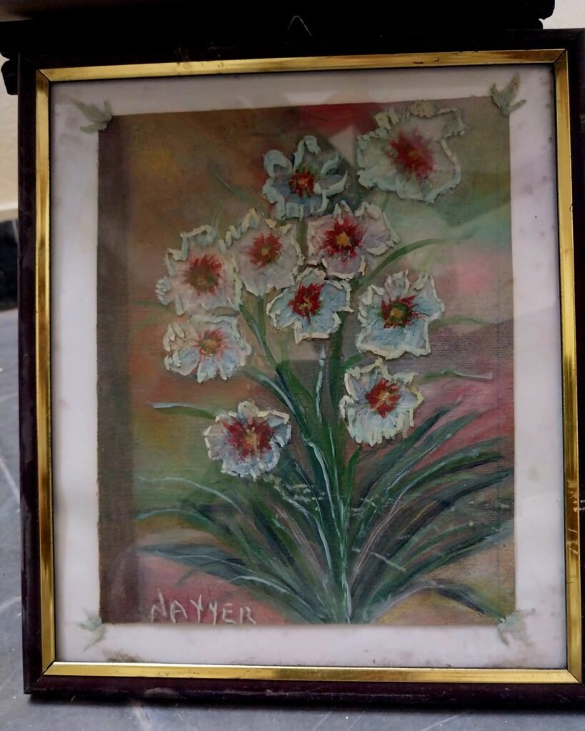 flowers medium acrylic