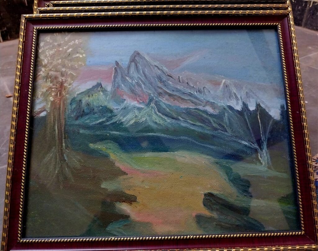 mountain, medium oil