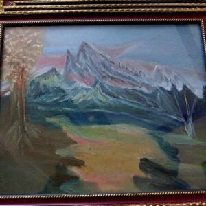 mountain, medium oil